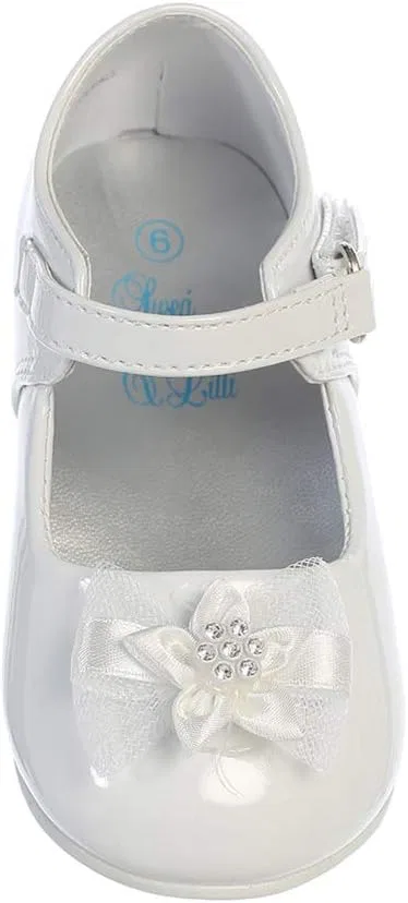 Детские туфли Мэри Джейн с бантом для девочек Swea Pea & Lilli, White — фото 4