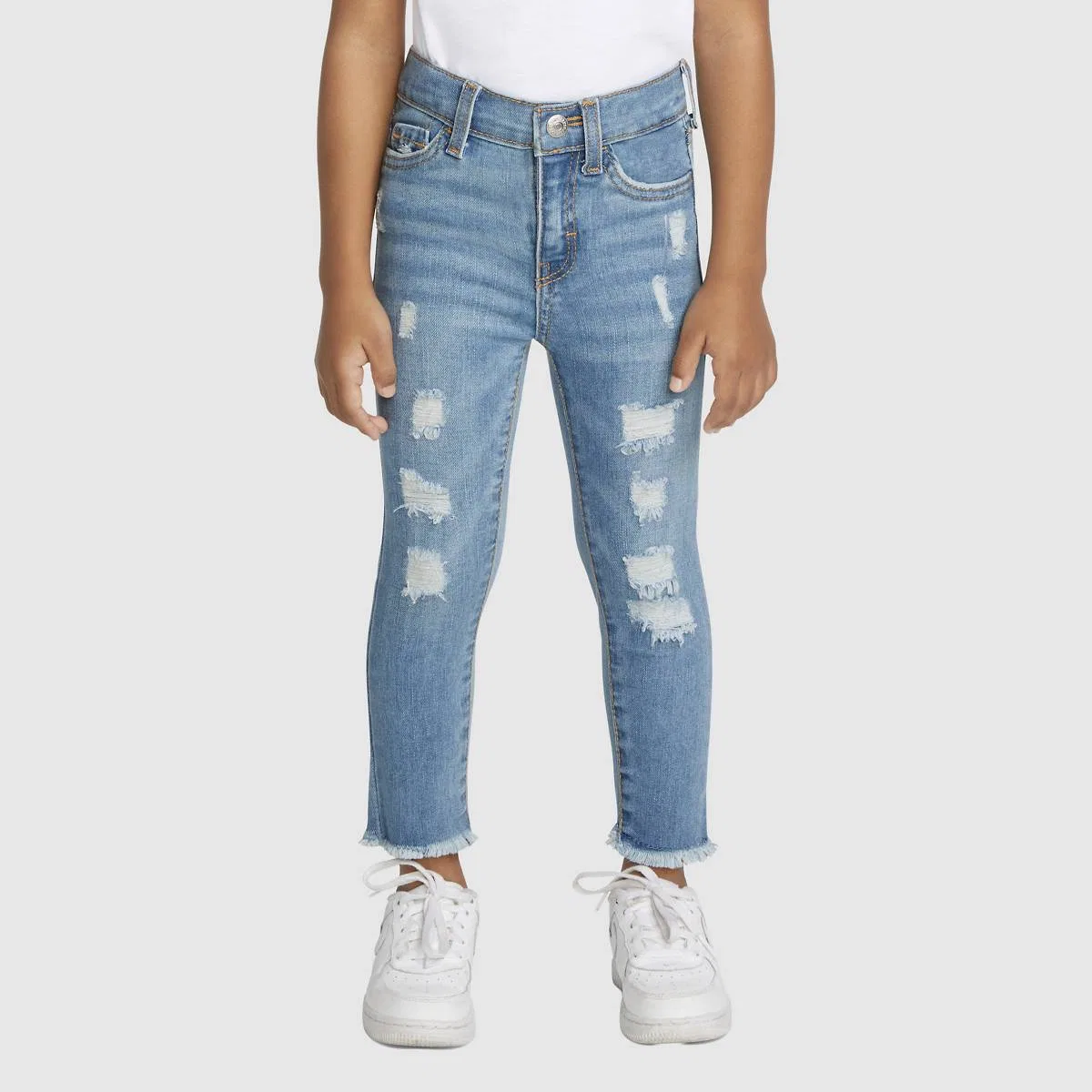 Джинсы с высокой посадкой и очень узким кроем 720 для девочек 2T-4T Levi's, Roger That - Light Wash — фото 2