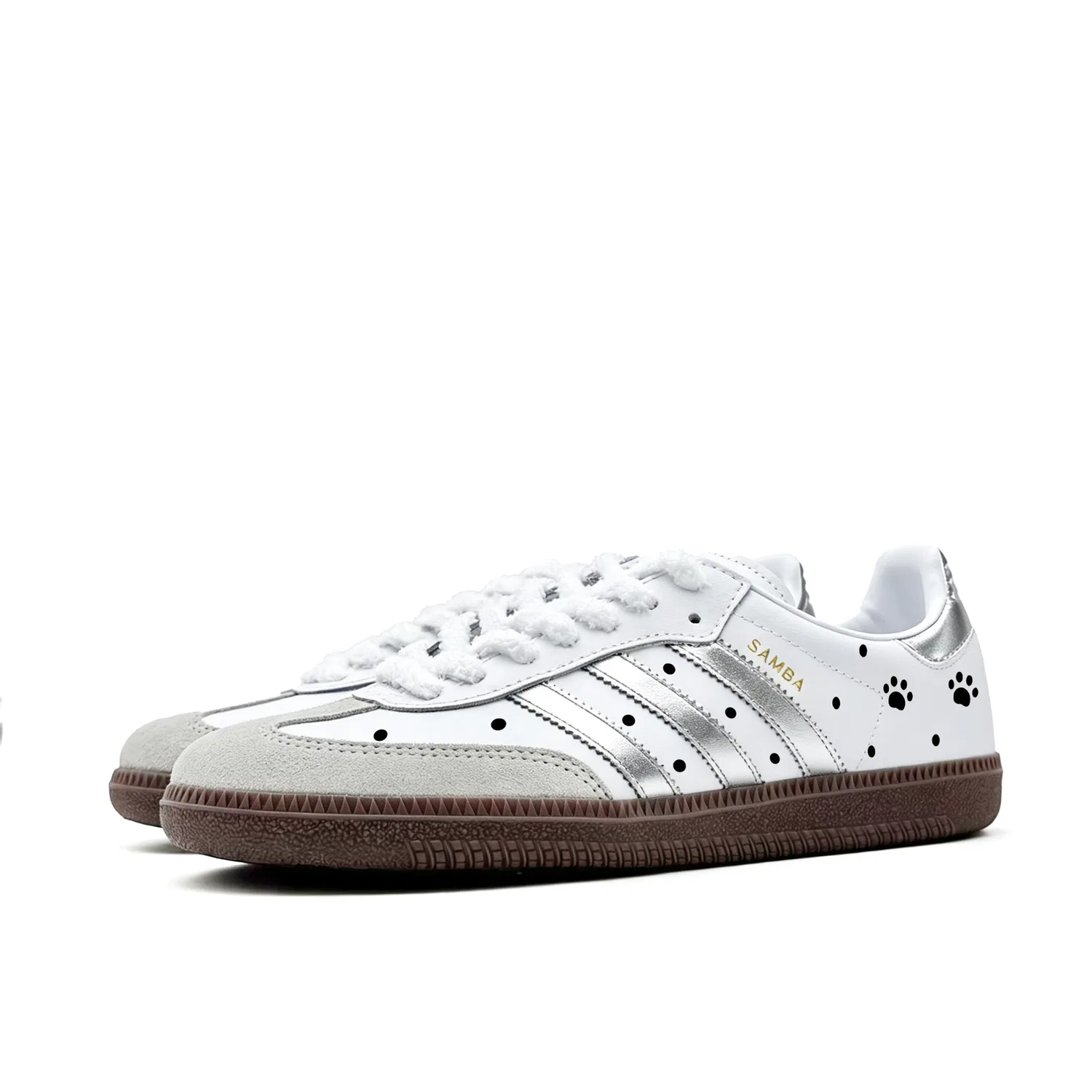Детские кроссовки для скейтбординга SAMBA OG Adidas Originals, Silver — фото 4