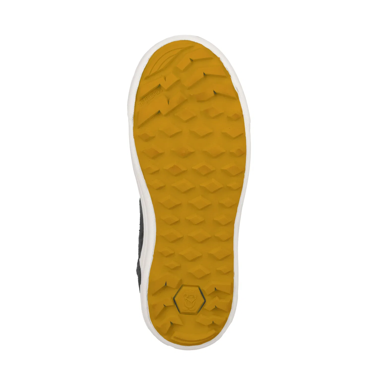 Детские зимние ботинки водонепроницаемые KIDS GRYLLEFJORD MID CUT TROLLKIDS, Anthracite/Golden Yellow — фото 4