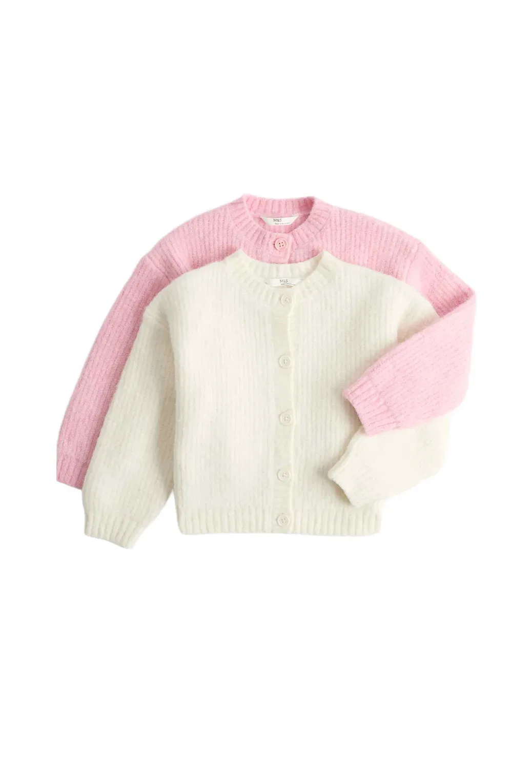 2 пушистых кардигана (для детей 2-8 лет) Marks & Spencer, Multi