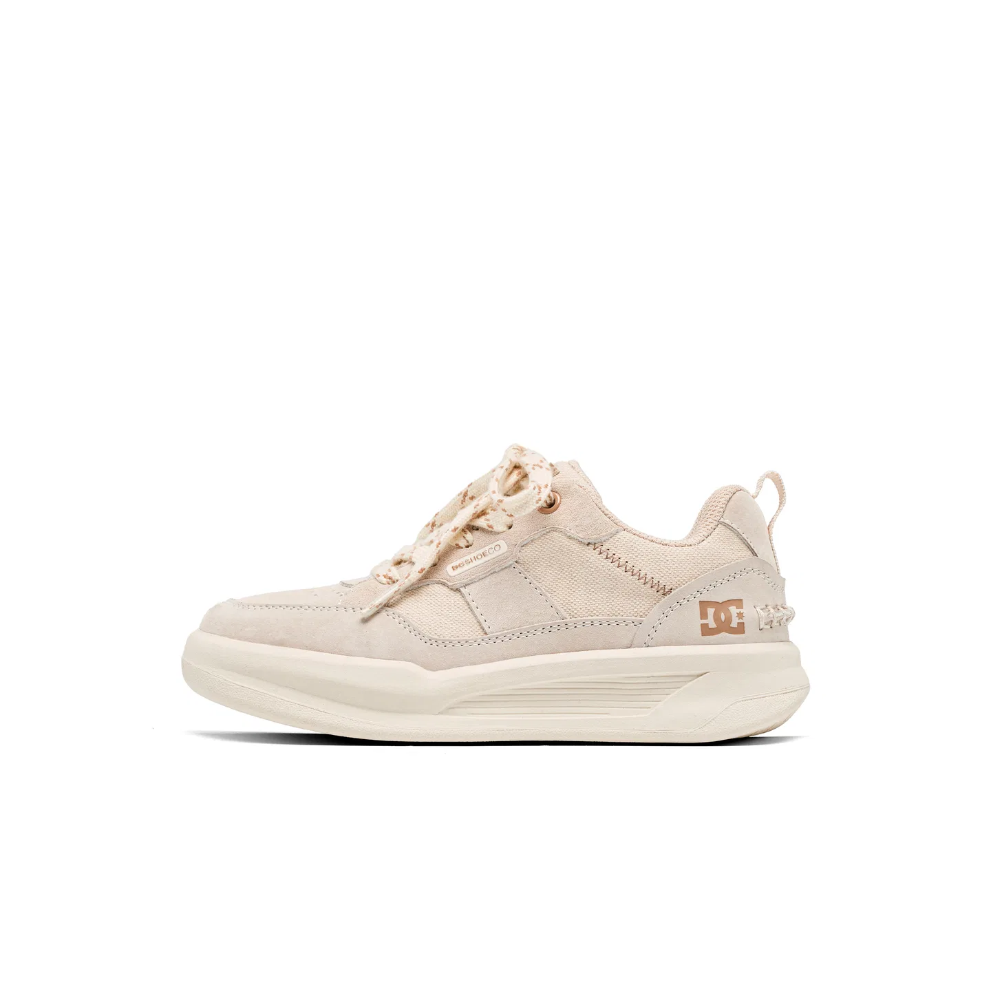 Детские кроссовки для скейтбординга легкие амортизирующие KAGA DCSHOES, Carbon Black Beige — фото 3