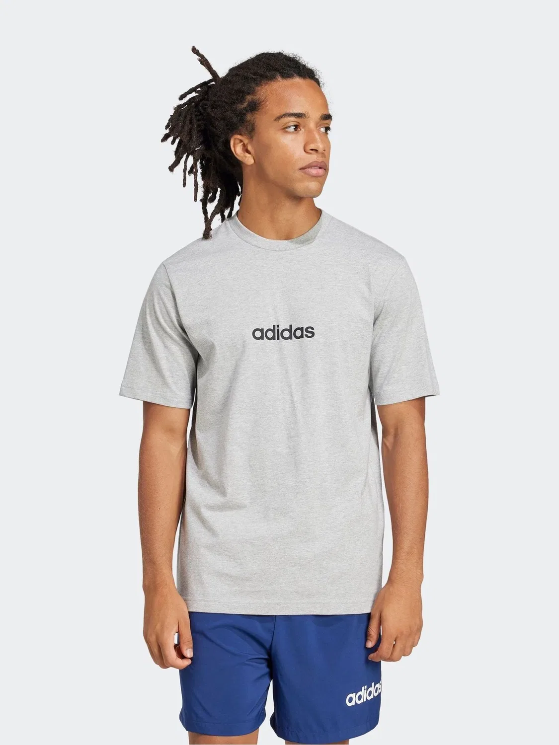 Футболка с принтом, Essentials Linear adidas, серый