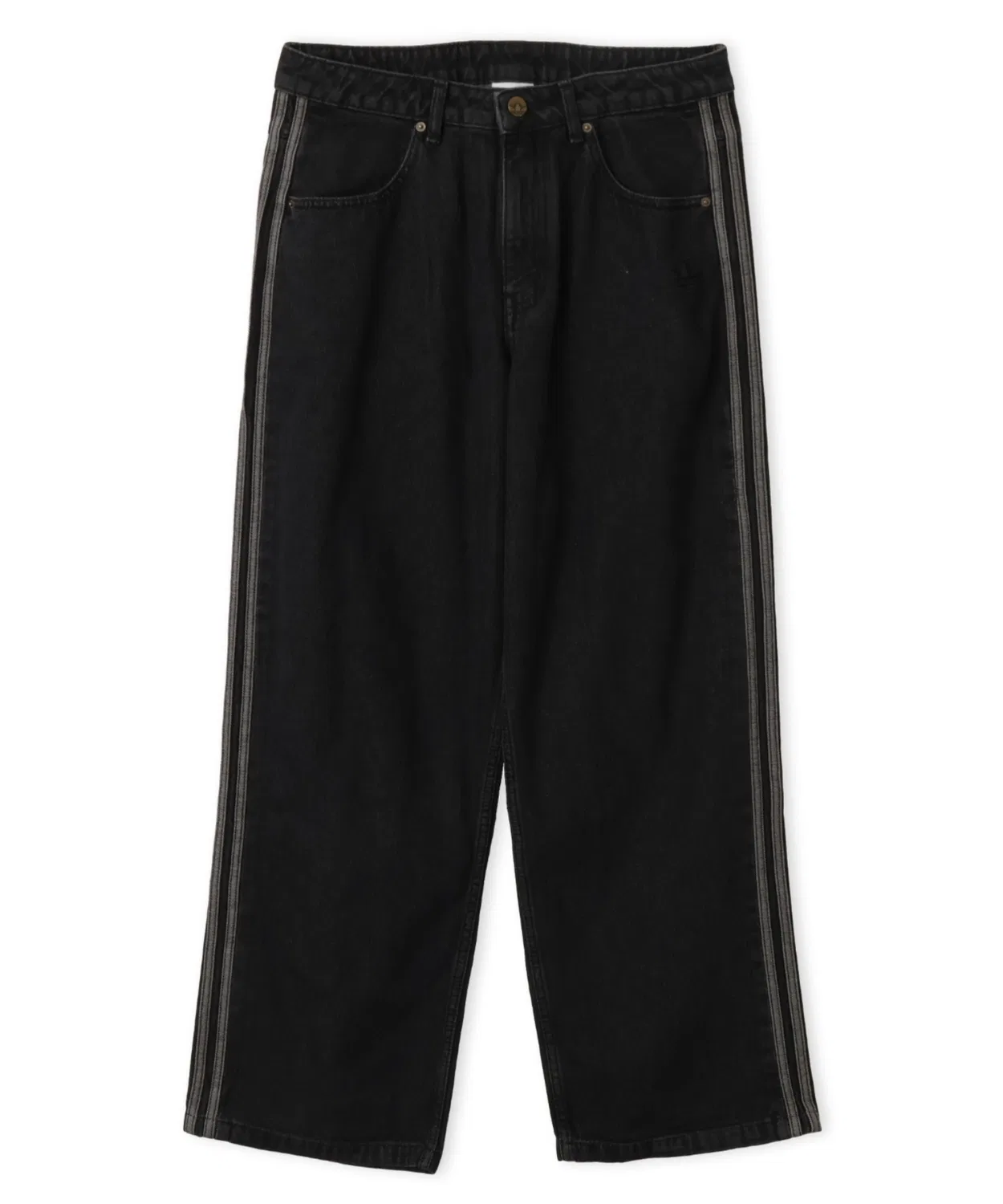 Мужские джинсы с принтом SST Denim Track Pants Adidas, Black