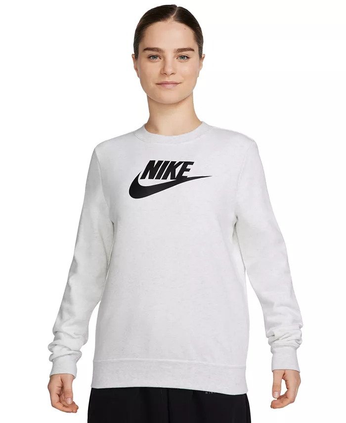 

Женский спортивный худи с логотипом Club Fleece Nike, серый