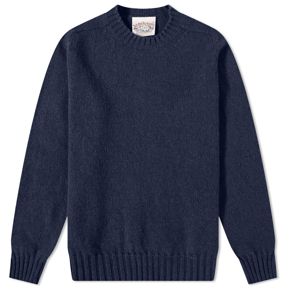 

Джемпер Jamieson's of Shetland Crew Knit, Черный, Джемпер Jamieson's of Shetland Crew Knit