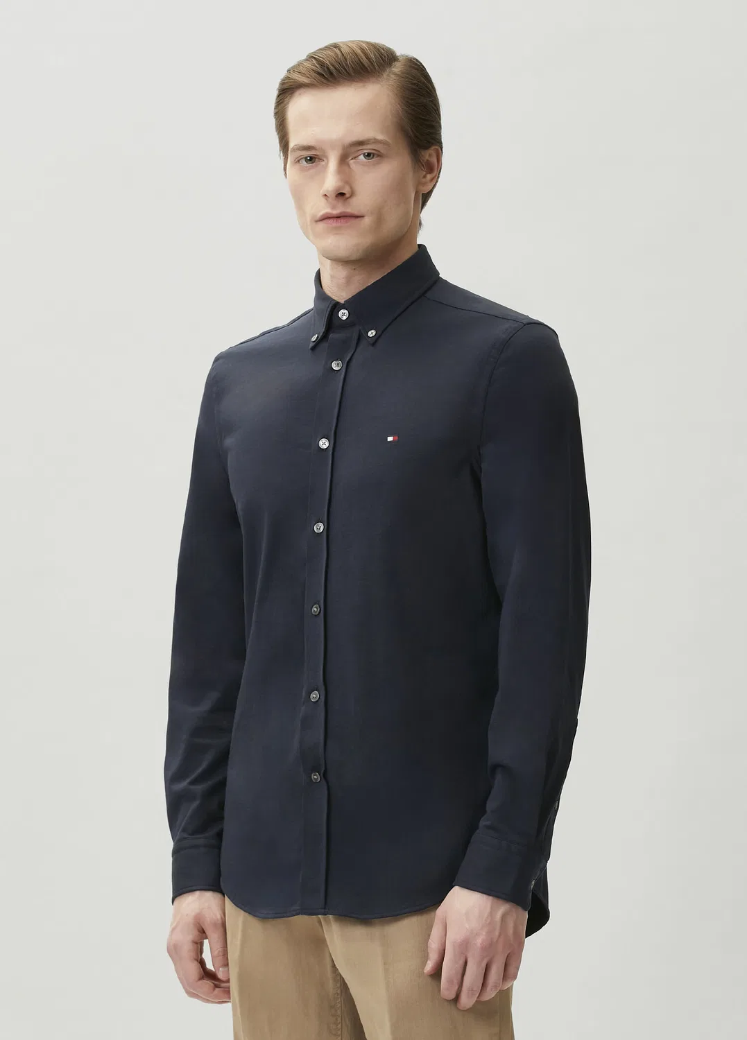 Рубашка Performance Slim Fit Tommy Hilfiger, Mavi — фото 3