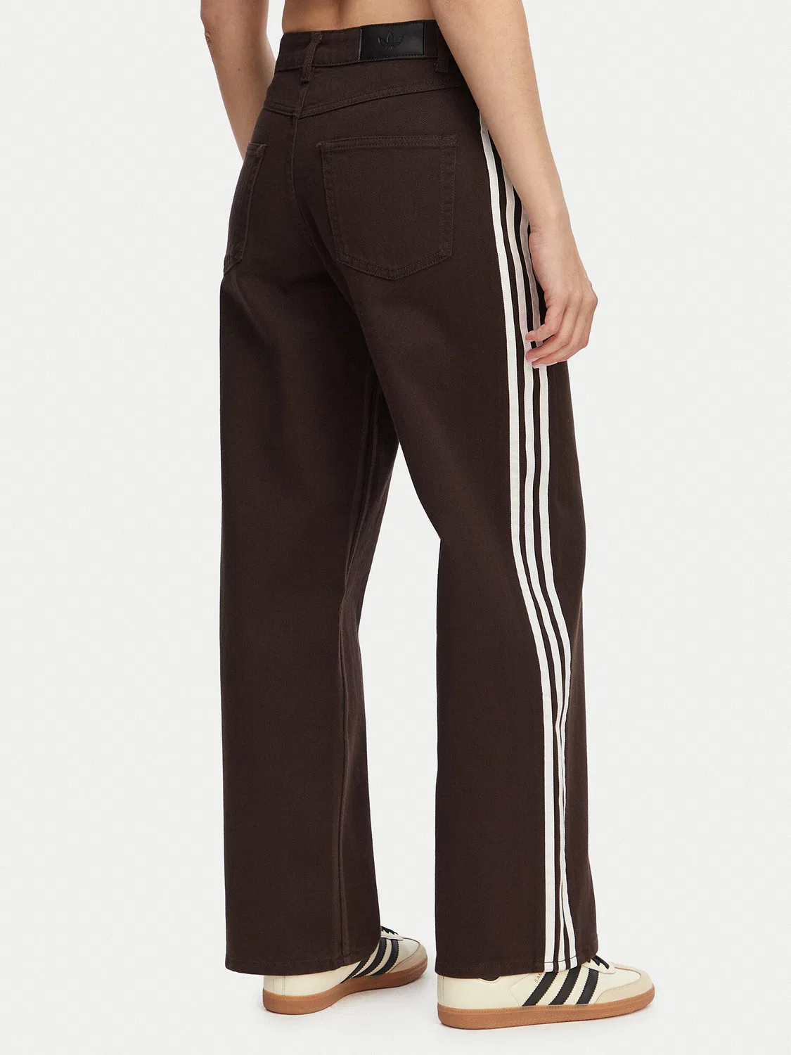 Женские джинсы свободного кроя Firebird Adidas, коричневый — фото 3