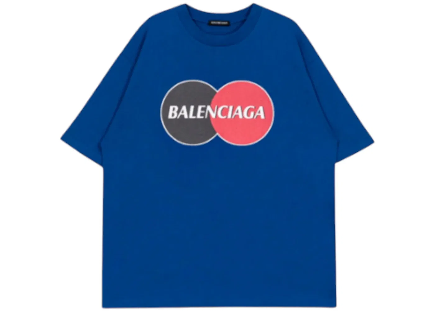Мужская футболка с логотипом Balenciaga Credit Card Logo, Синий