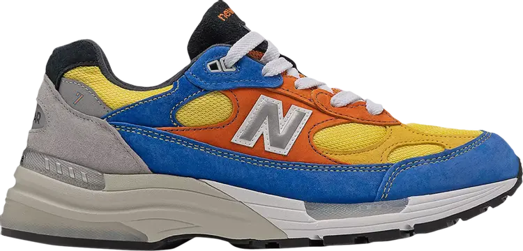 Кроссовки New Balance Darius Bazley x 992 Made in USA 'Gap Year', синий — фото 2