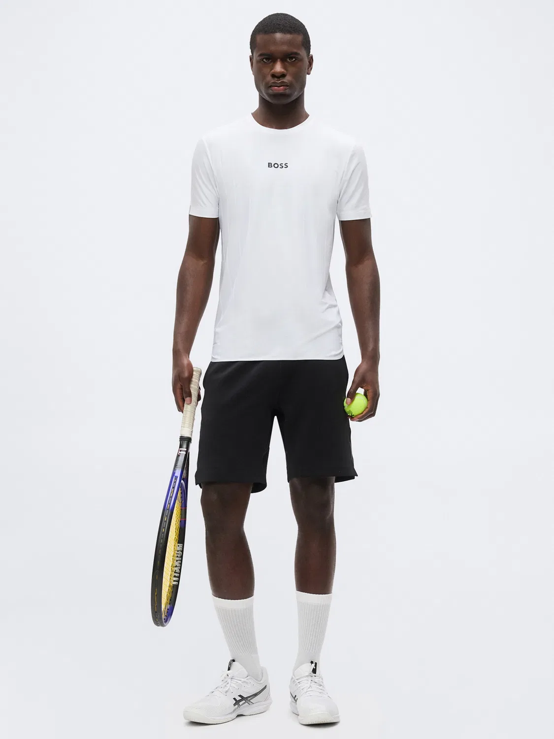 Футболка Boss Performance Shirt Serve 1 белого цвета — фото 4