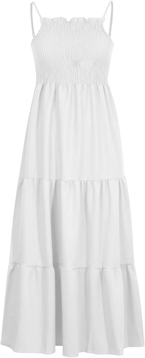 Женская летняя макси-пляжная туника, White — фото 2