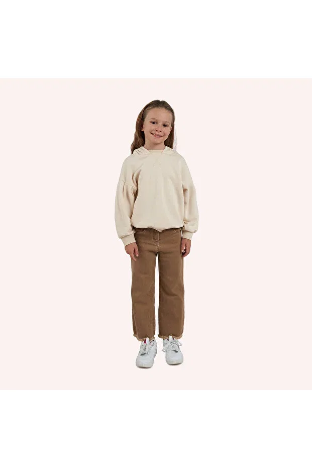 Детское худи для девочек с капюшоном Panço, Beige