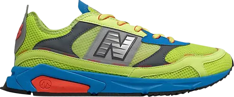 Кроссовки New Balance X-Racer 'Lemon Slush Vision Blue ', зеленый — фото 2