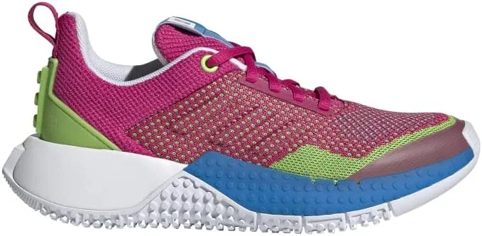 Детские кроссовки для девочек с принтом Lego Sport Pro Low adidas, Real Magenta/Real Magenta/Semi Solar Green