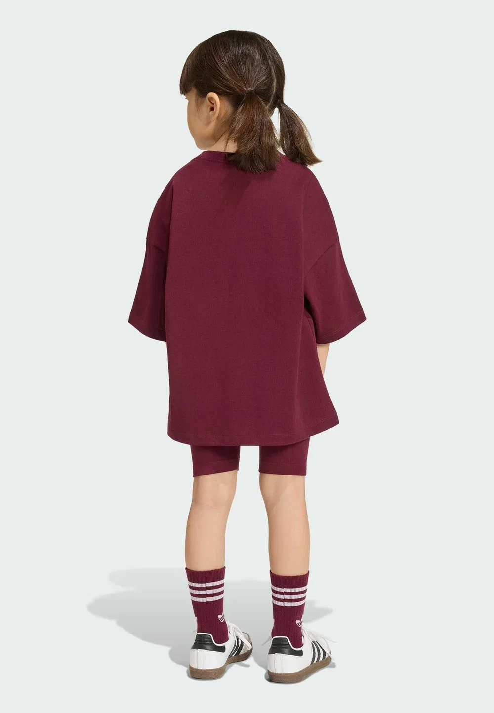 Комплект из велосипедных шорт и футболки - шорты Adidas Originals, Maroon — фото 2