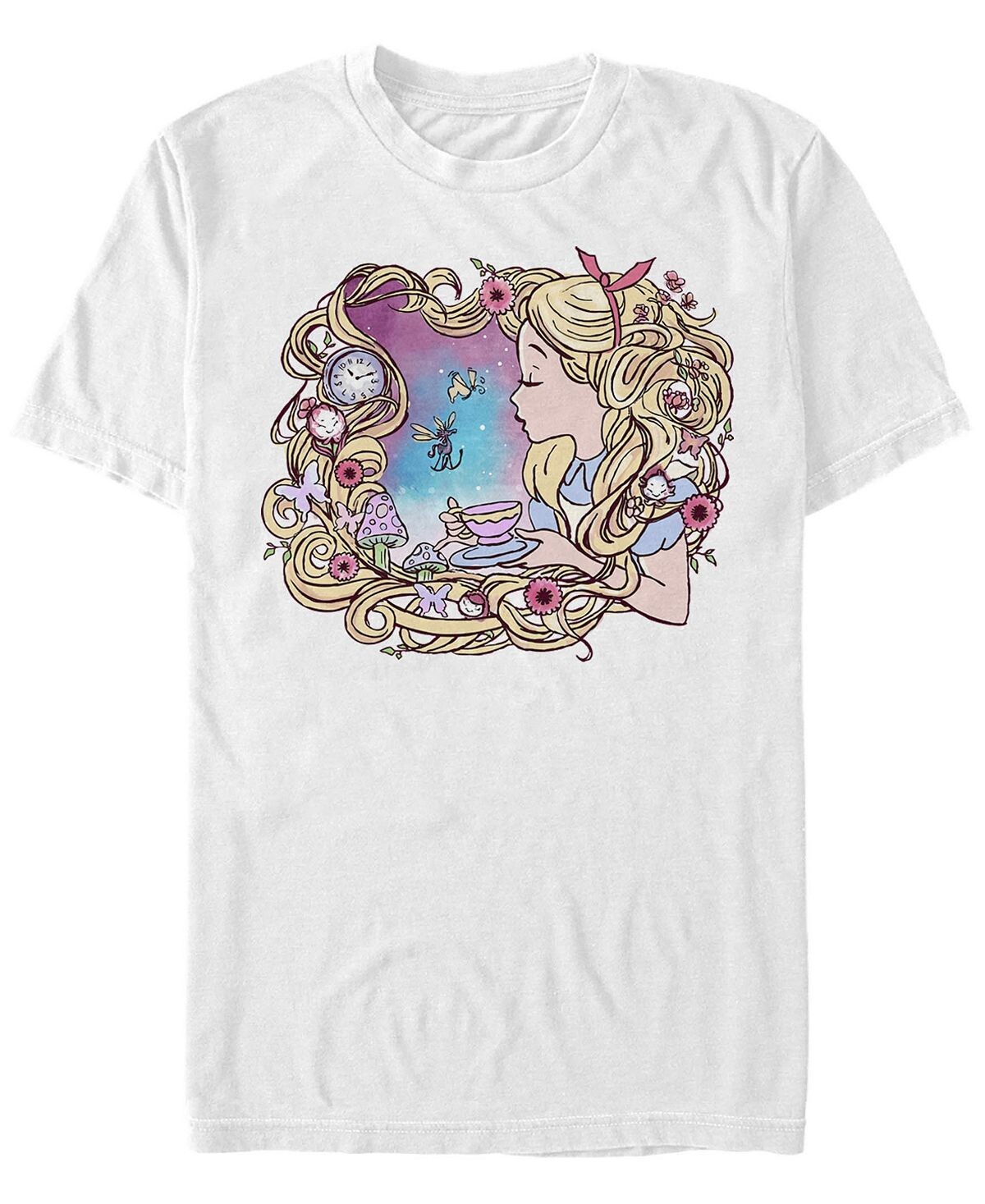 

Мужская футболка с коротким рукавом alice in wonderland alice dream Fifth Sun, белый