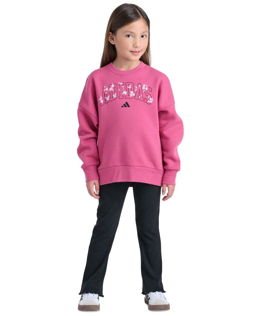 Комплект из свитшота и брюк с длинным рукавом adidas, Dual Magenta Black