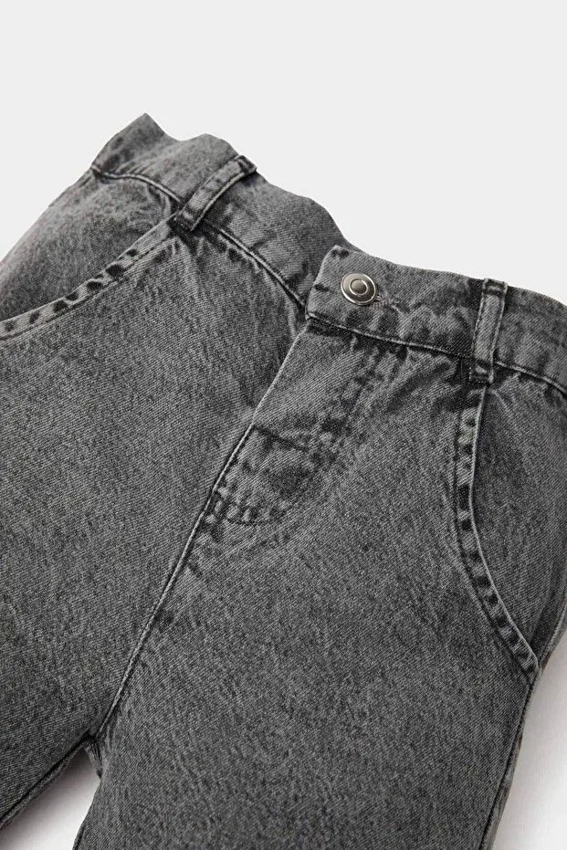 Детские шорты для мальчиков хлопковые Basics Defacto, Anthracite-Nm36 — фото 4