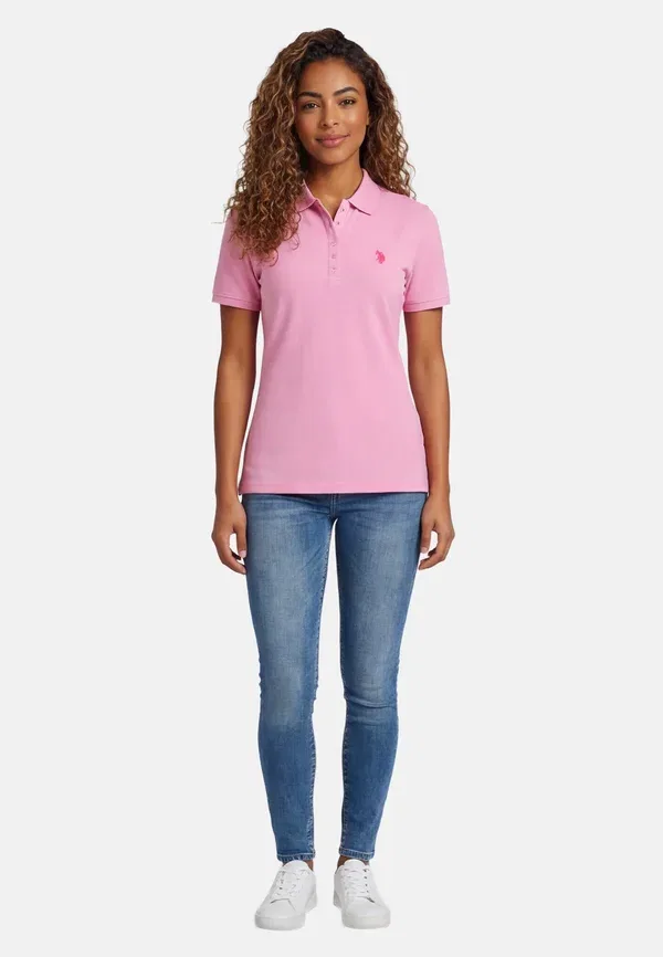 Поло хлопковое Ussiirena U.S. Polo Assn., dustpink-pink, розовый