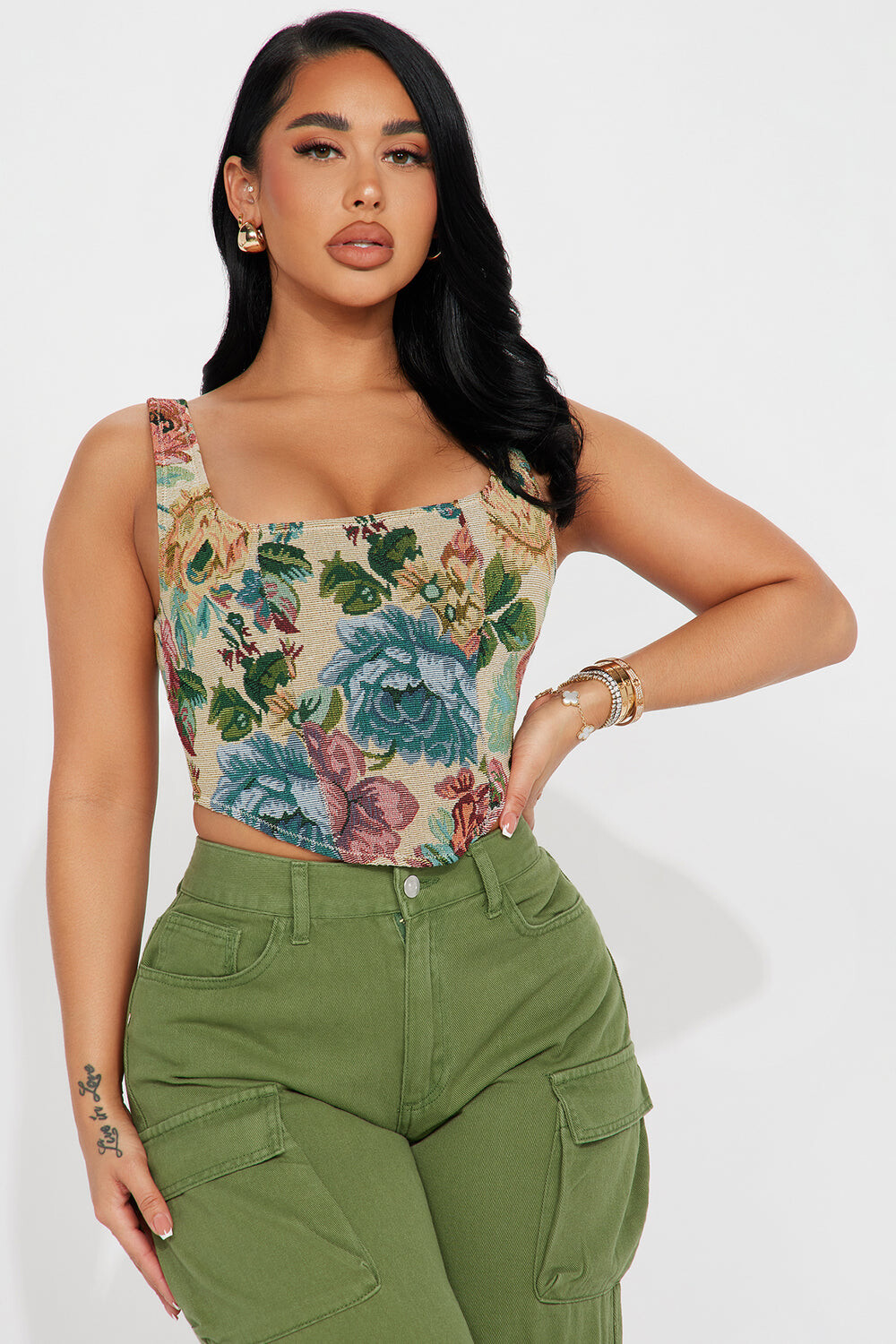 

Топ Fashion Nova TC28553, разноцветный