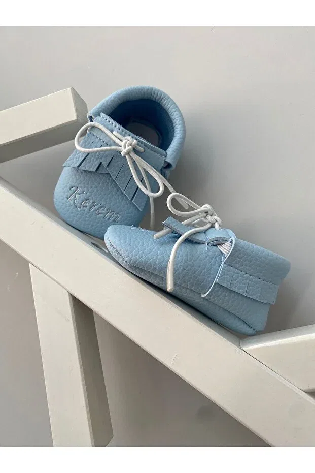 Детские мокасины для девочек из искусственной кожи Betülün Diktikleri, Blue