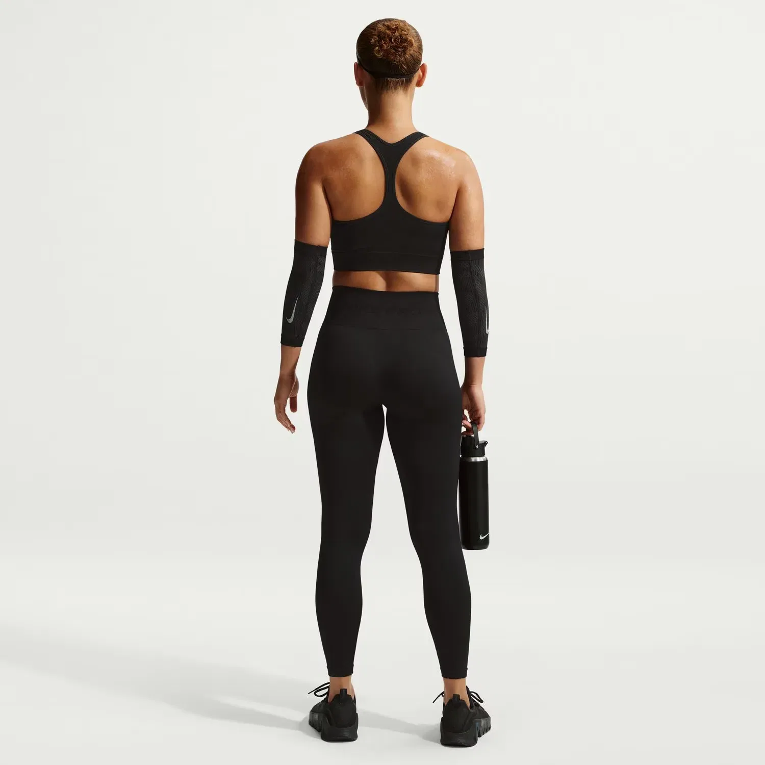 Женские леггинсы с высокой посадкой Nike Pro Seamless 7/8, Negro — фото 2