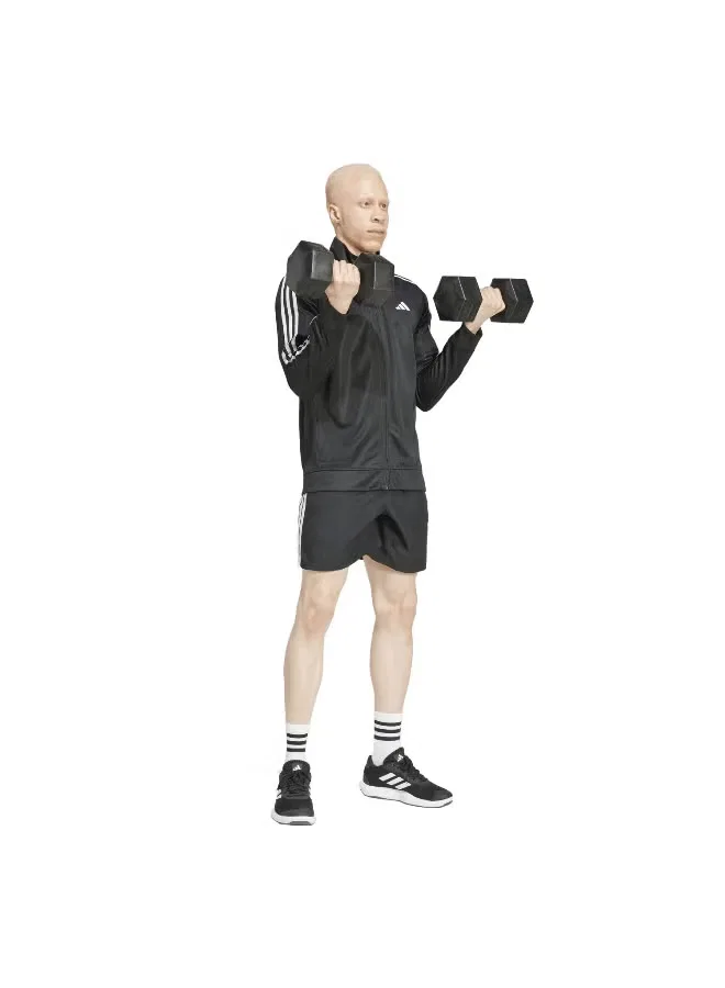 Спортивная куртка с длинным рукавом Train Essentials 3-Stripes Adidas, черный — фото 4