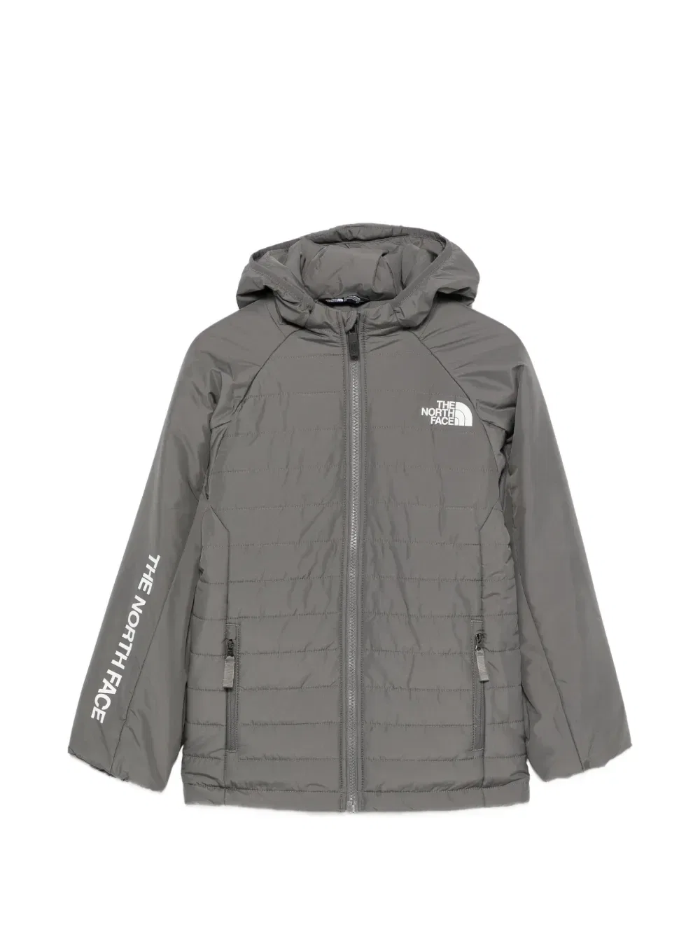 Детская стеганая куртка The North Face B Never Stop с капюшоном The North Face Kids, серый