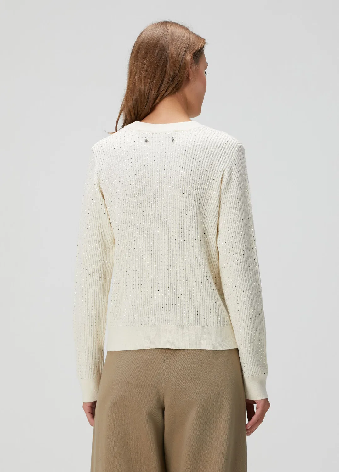Свитер Golden Goose Ekru Taşlı Yün, white — фото 4