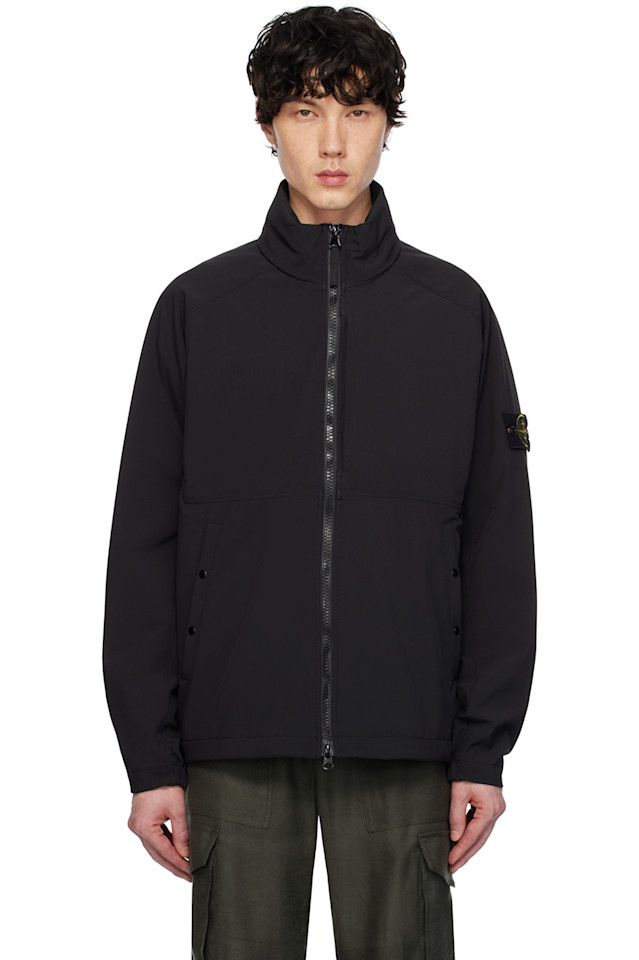 

Легкая мягкая куртка Soft Shell Stone Island, черный