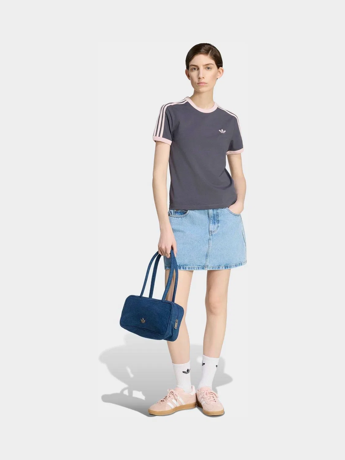 Футболка Cali Tee, adidas Originals, серый — фото 3