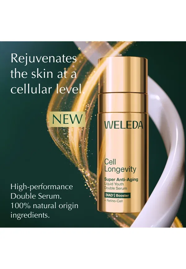 Сыворотка антивозрастная Cell longevity super anti-aging double serum Weleda 50 мл — фото 3