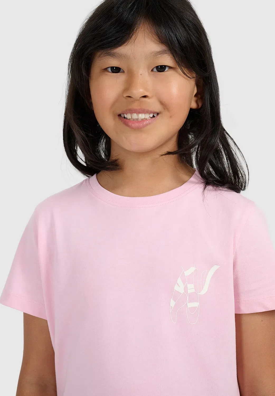 Футболка Regular z nadrukiem dziewczęcy - czarny 134 (8-9 лат) - футболка с принтом 4F, Light Pink — фото 4