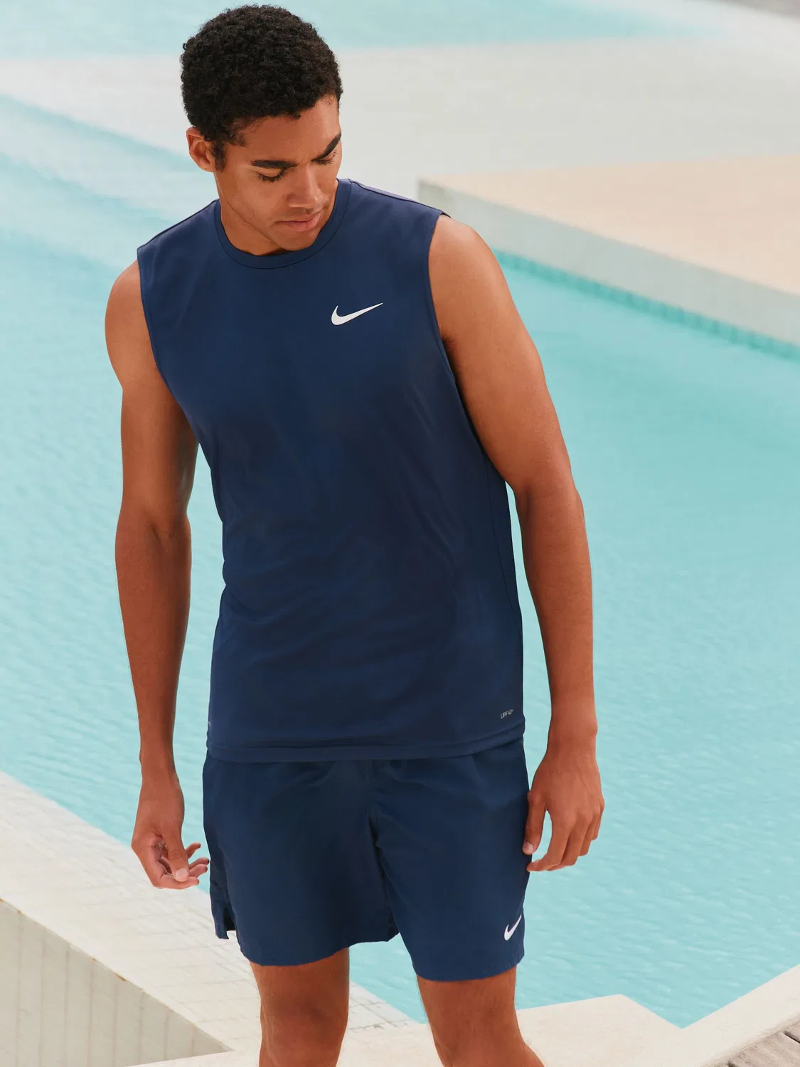Рашгард без рукавов Nike Essentials, синий