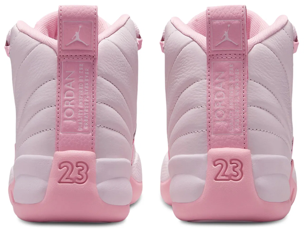 Кроссовки для девочек Retro 12 Jordan, цвет Pearl Pink/Medium Soft Pink — фото 3