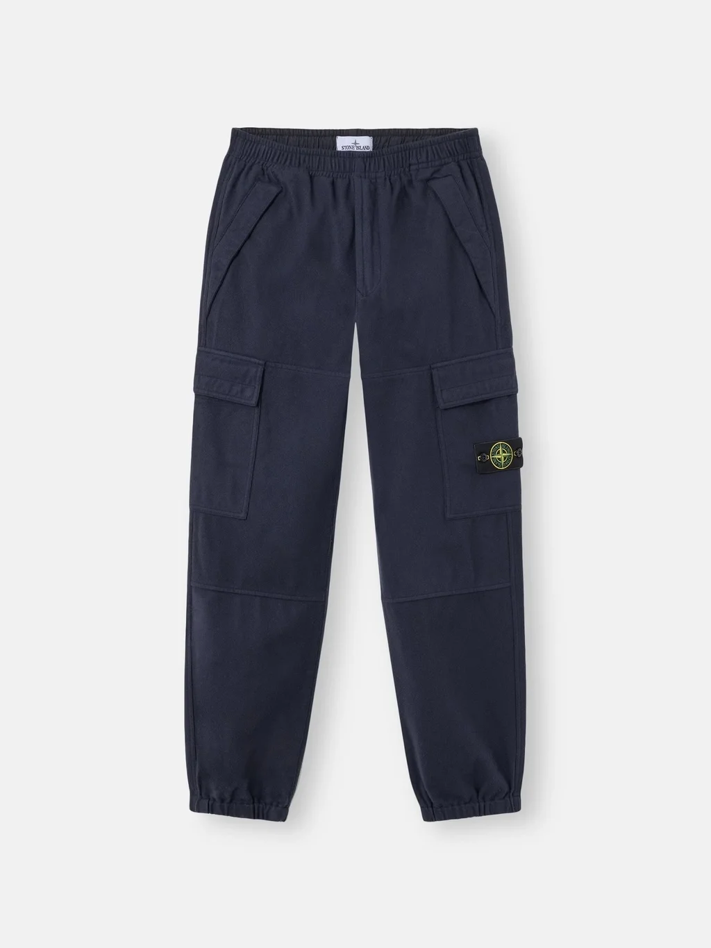 Мужские брюки-джоггеры Stone Island Loose-fit With Elasticized Cuffs, темно-синий — фото 2