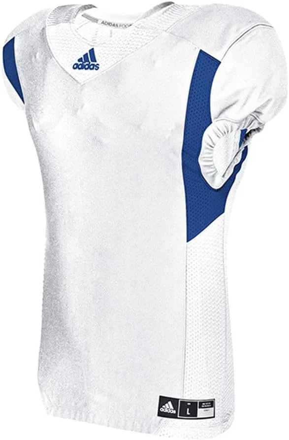 Мужская футбольная футболка компрессионная Techfit Hyped adidas, White/Collegiate Royal
