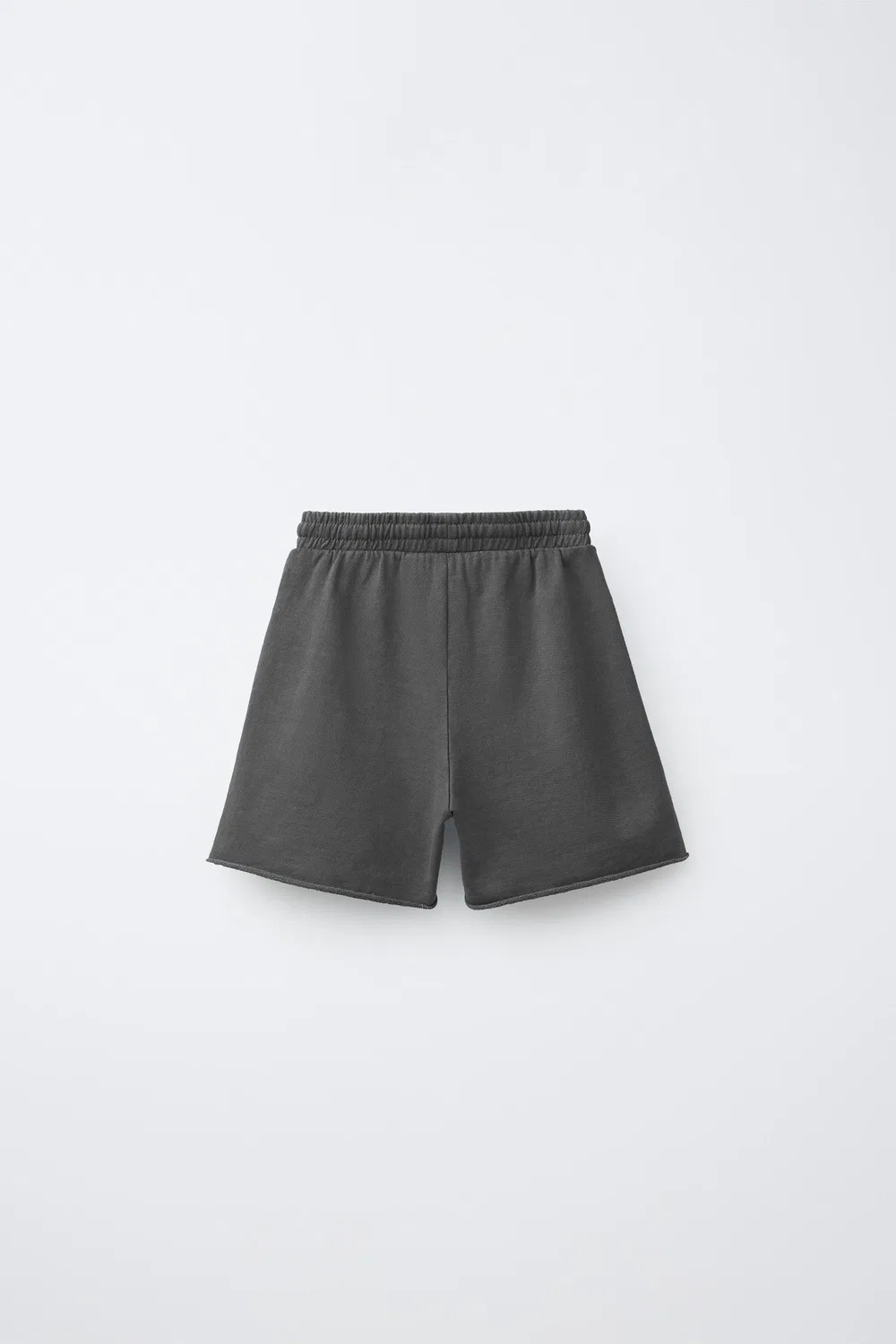 Простые бермудские шорты ZARA, Anthracite Grey — фото 2