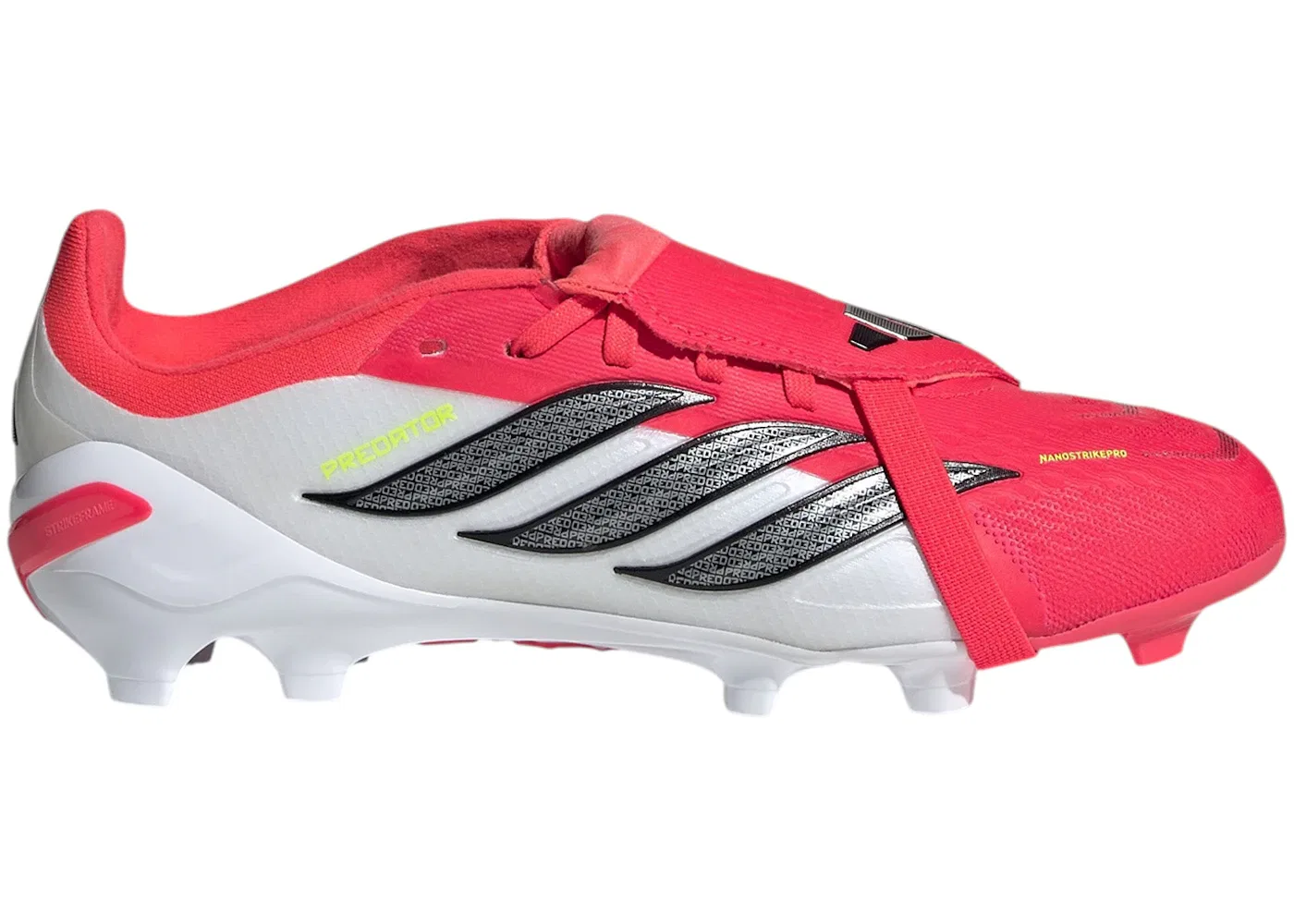 Детские бутсы Predator Elite Fold-Over Tongue FG Adidas, Lucid Red/Core Black/Cloud White