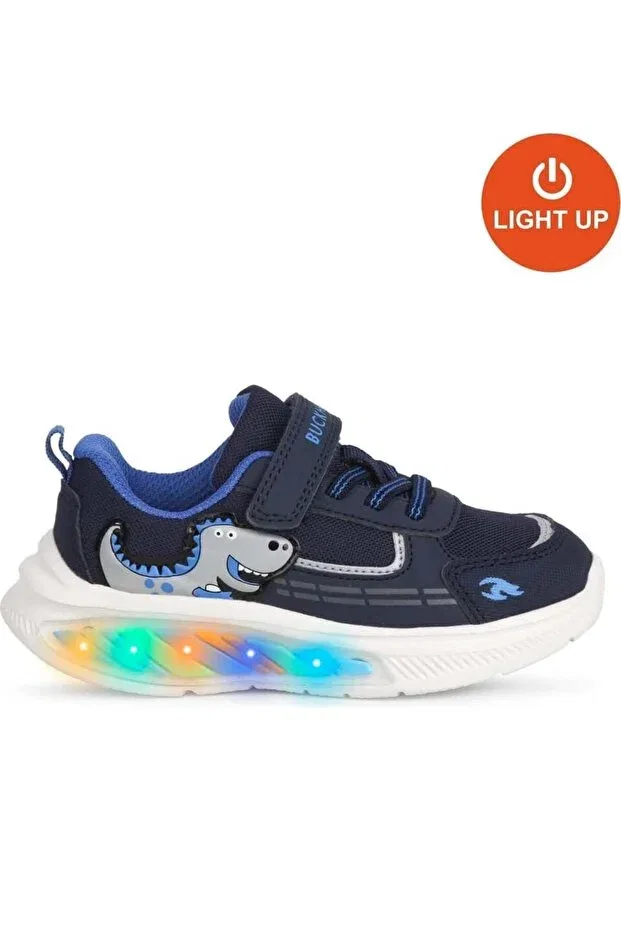 Детские туфли для мальчиков со светодиодами Rex Illuminated-Anatomical Buckhead, Navy Blue