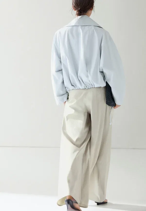 Куртка из хлопка Unisex - summer jacket Massimo Dutti, темно-синий — фото 4