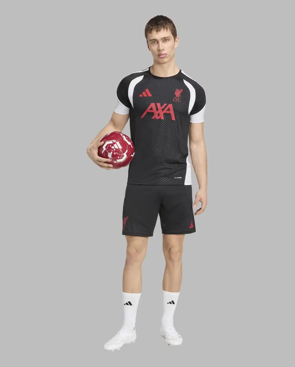 Мужская футболка, Training Liverpool FC 2026-2027, adidas, черный — фото 4