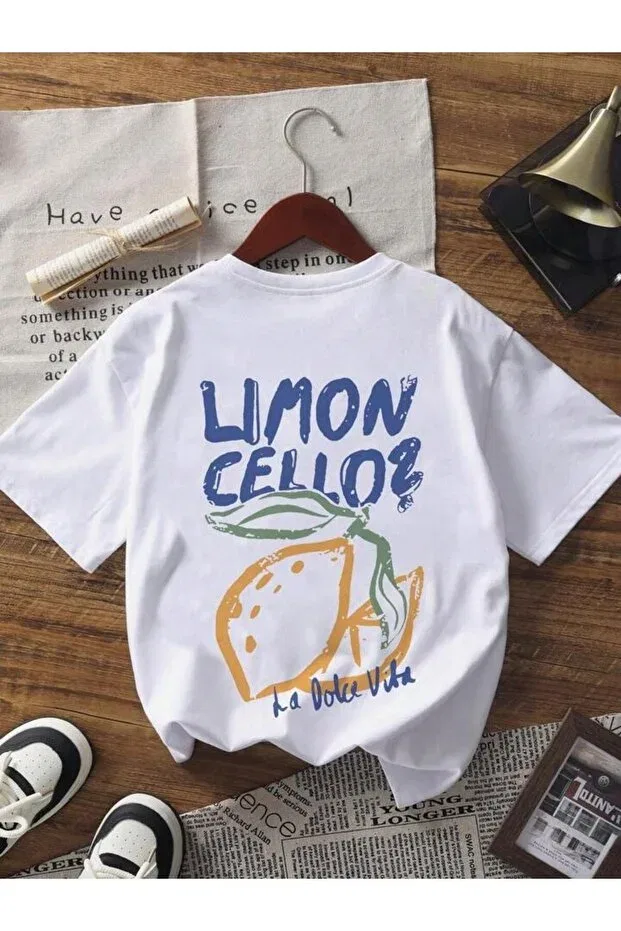 Детский комплект футболок с принтом Simple Joy-Flower-Limoncello Morning Kids, Baby Blue-Black-White — фото 2