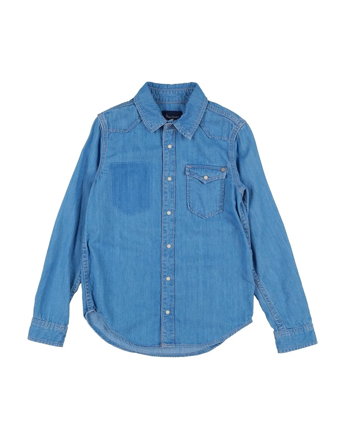 Детская джинсовая рубашка для мальчиков с длинным рукавом Pepe Jeans Heritage, синий