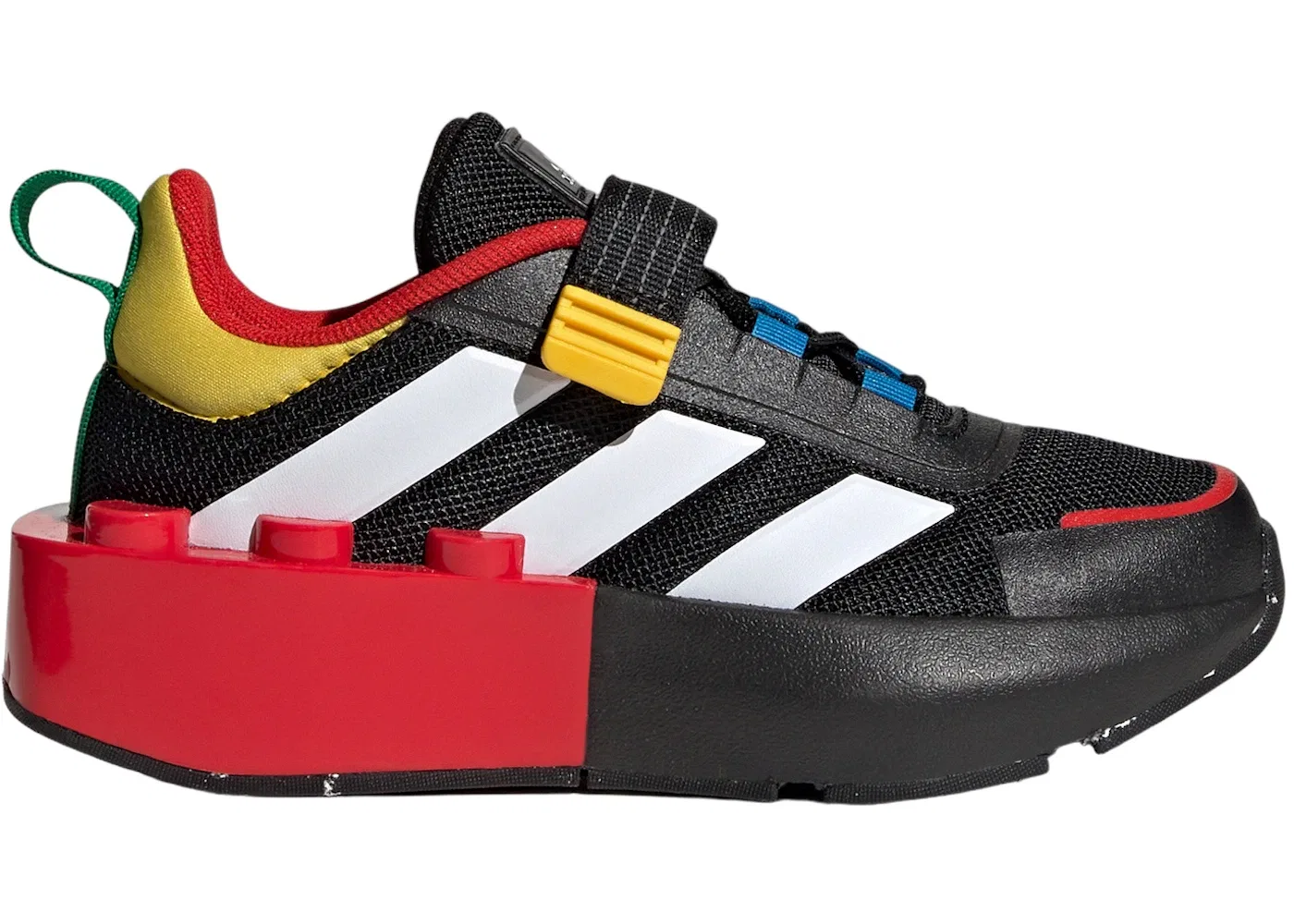 Детские кроссовки для мальчиков с длинным шнурком Adidas Tech RNR Adidas, Core Black Cloud White Red