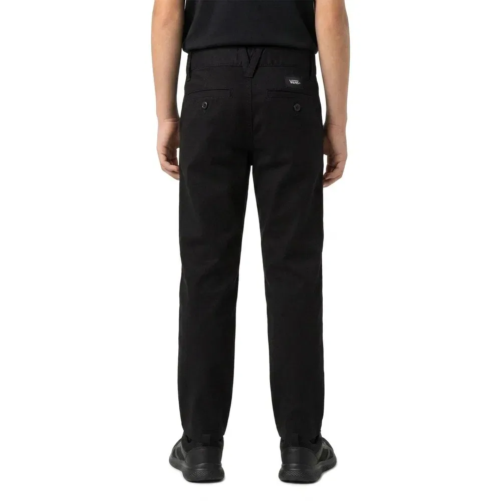 Детские брюки для девочек свободного кроя Vans Authentic Chino Loose, Black — фото 2