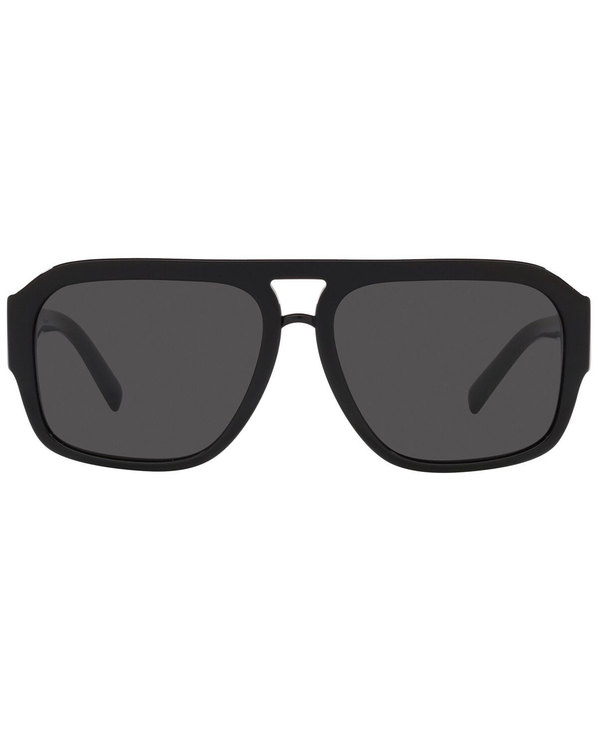 Мужские солнцезащитные очки с низкой перемычкой, dg4403f low bridge fit 58 Dolce & Gabbana, черный — фото 4