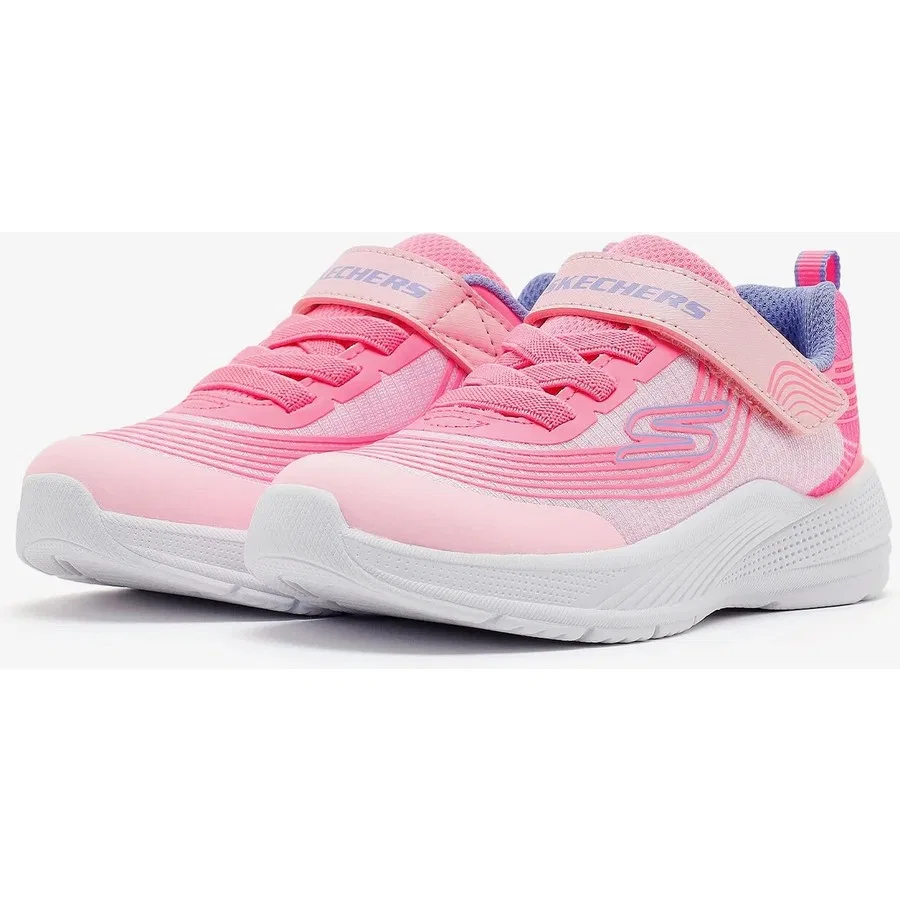 Кроссовки детские с амортизацией Microspec Advance Skechers, Светло-розовый — фото 3