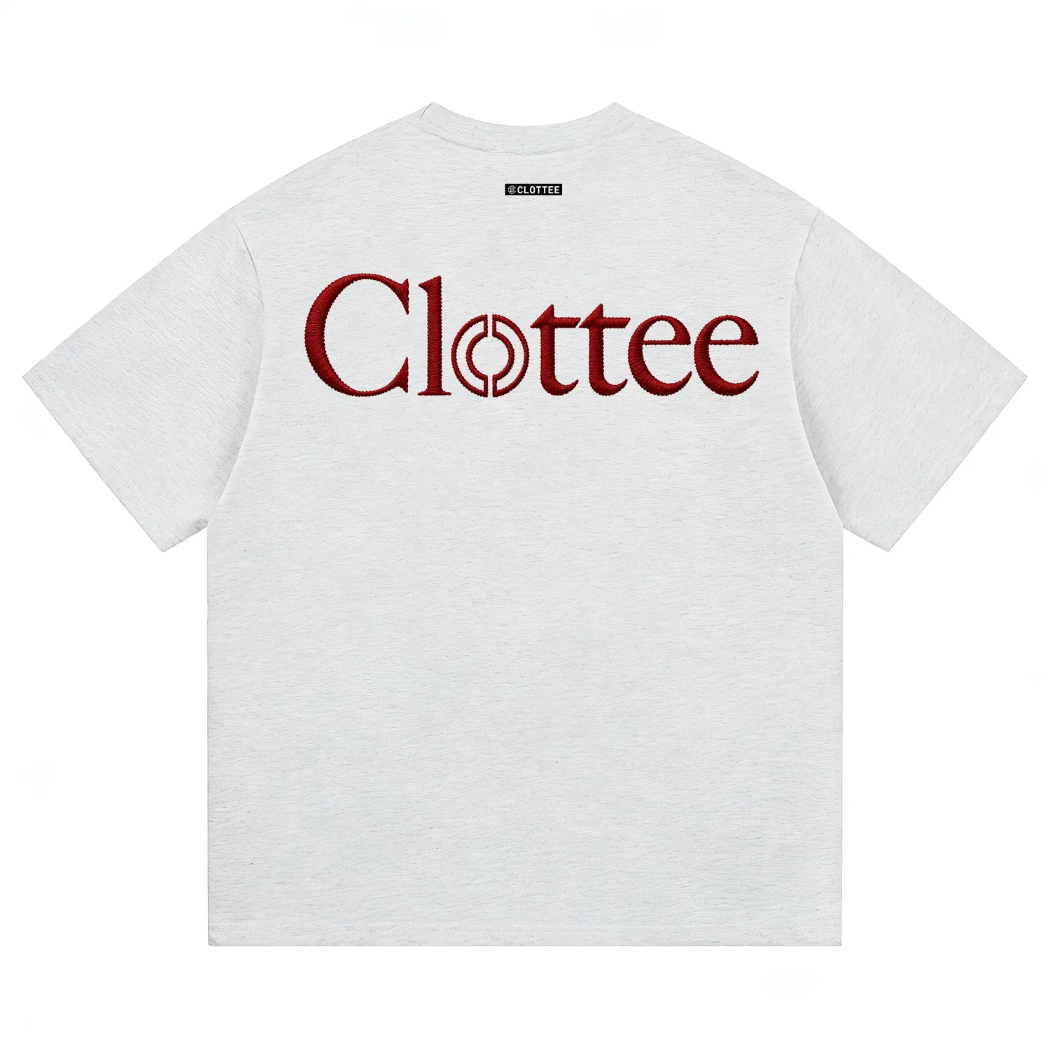 Детская футболка с круглым вырезом, свободного кроя CLOT, White Heather Gray